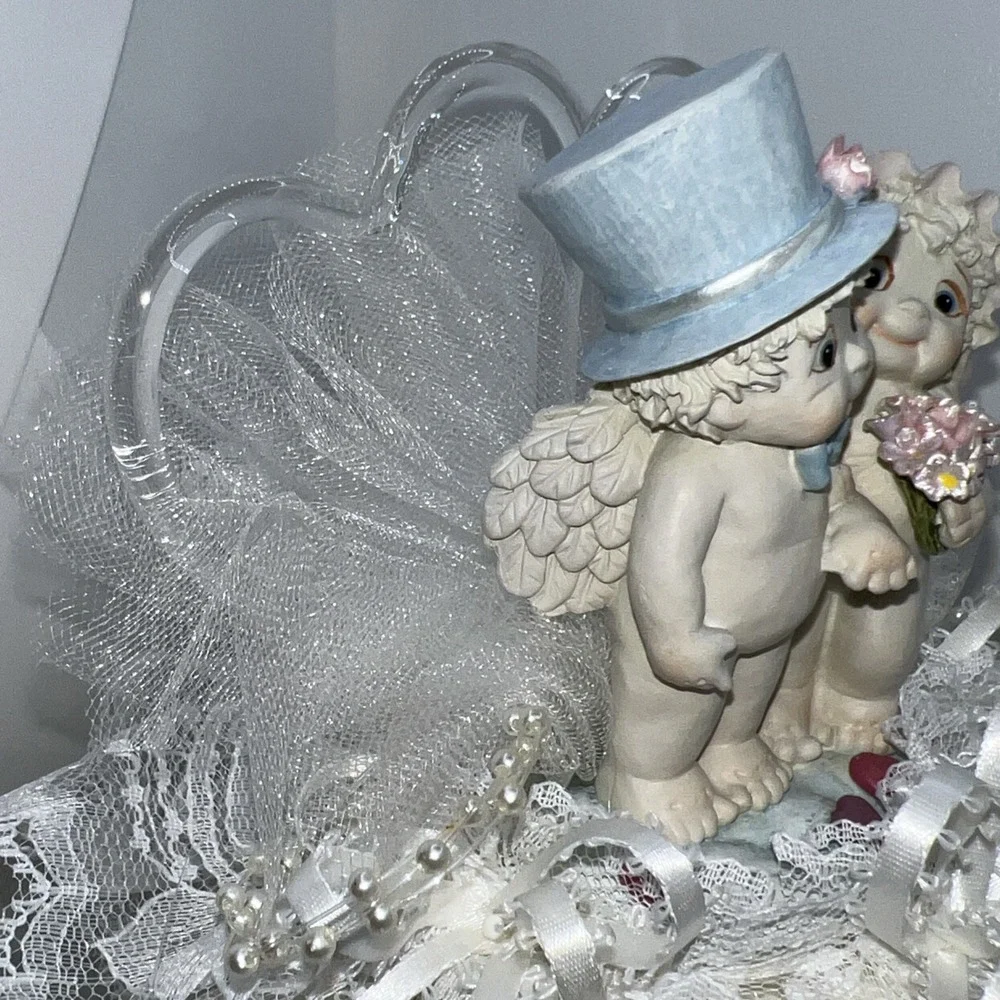 Vintage‎ Dreamsicles Cherub/Angel Bride and Groom-Cake Topper/Figurine